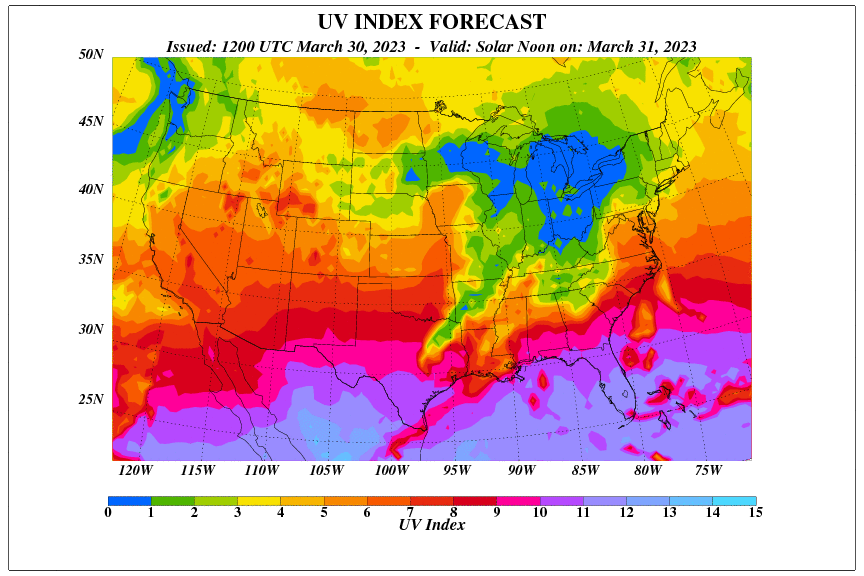 UV Index Map