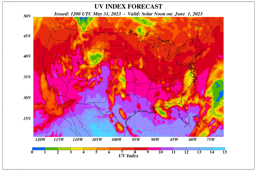 UV Index Map